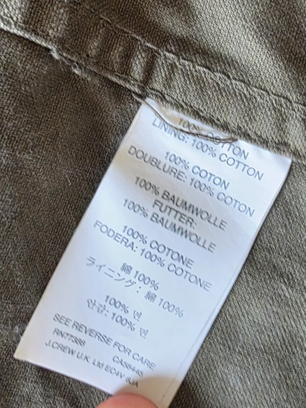 J. Crew classic military